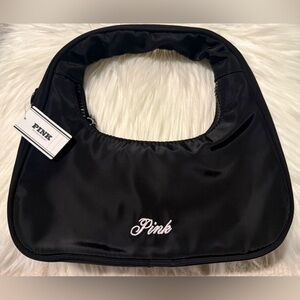 PINK Victoria’s Secret Black Mini Hobo Bag